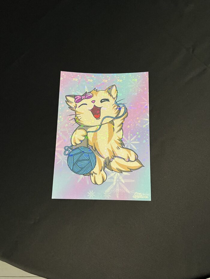Hologram Artprint - Cat - Image 5